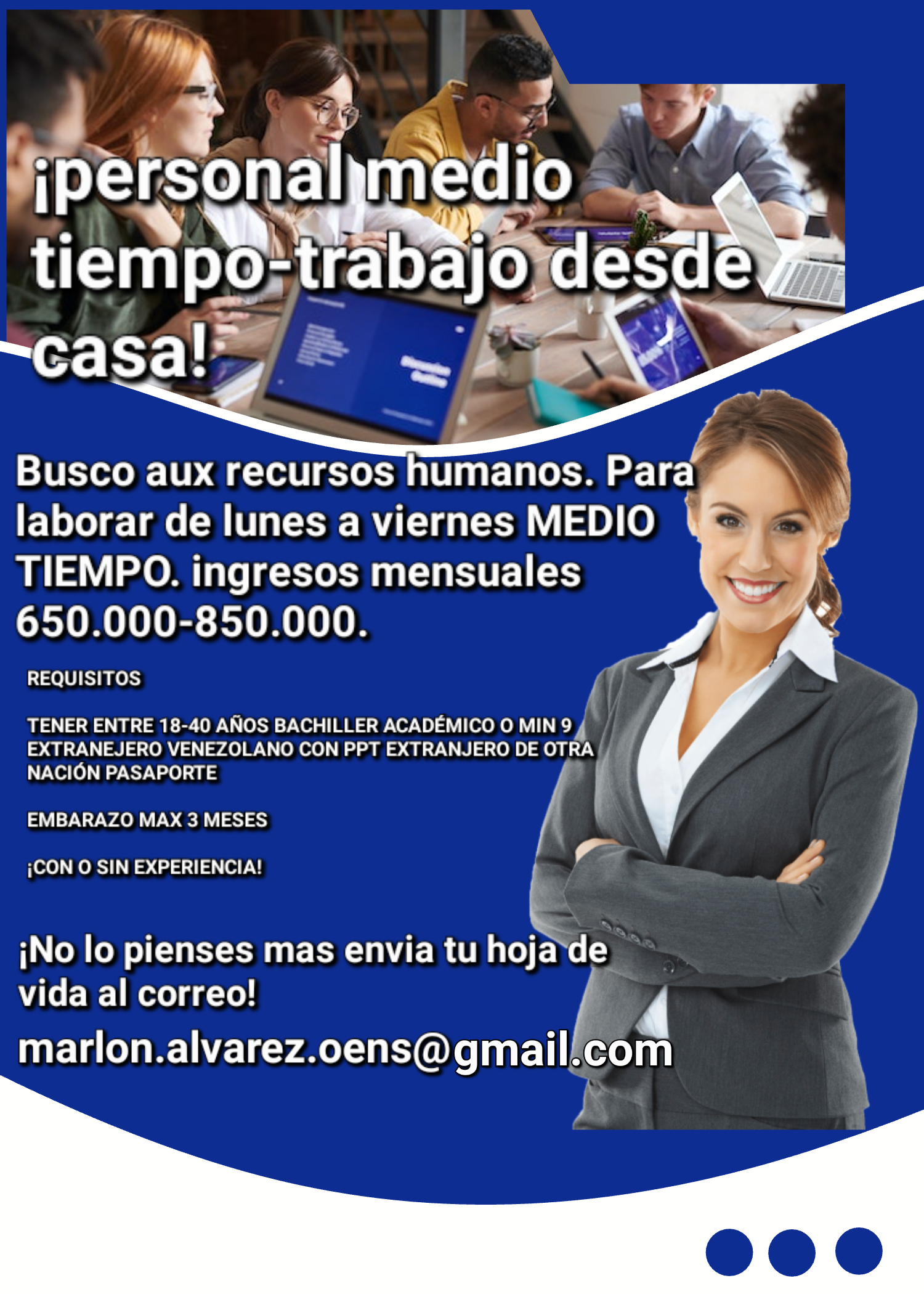 Aux. Recursos humanos medio tiempo 4