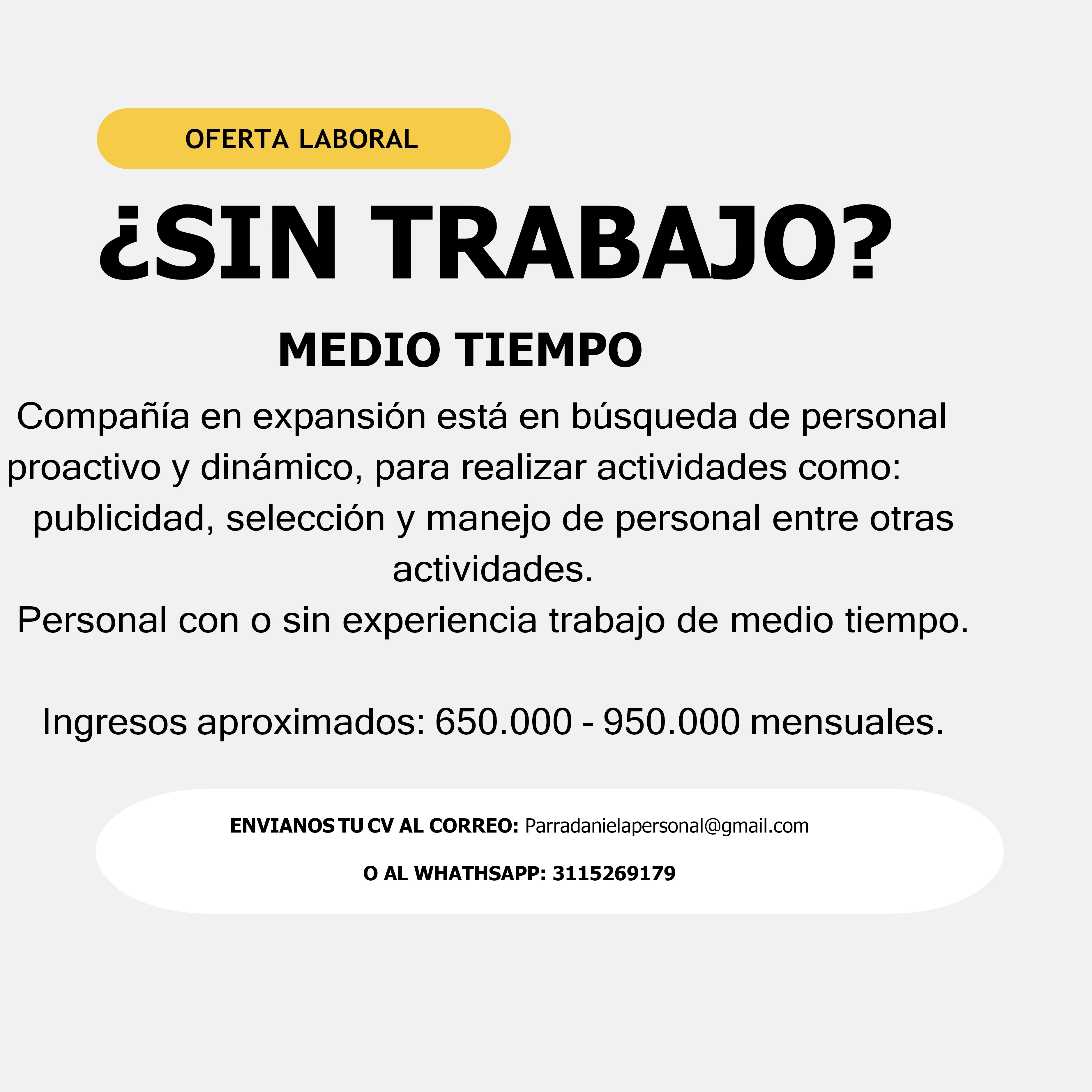 TELE TRABAJO SIN EXPERIENCIA