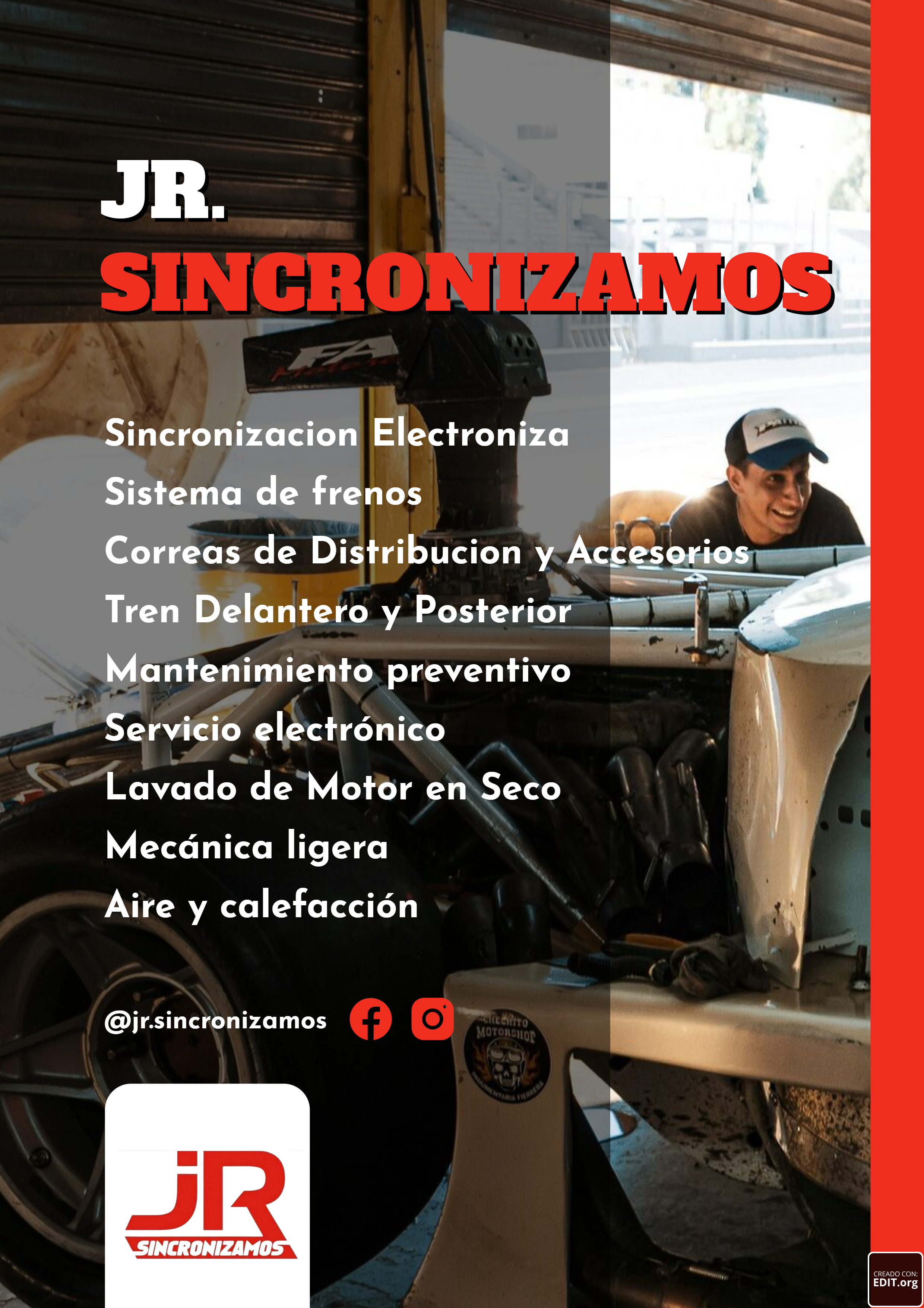 Descubre la potencia de tu vehículo en JR. Sincronizamos