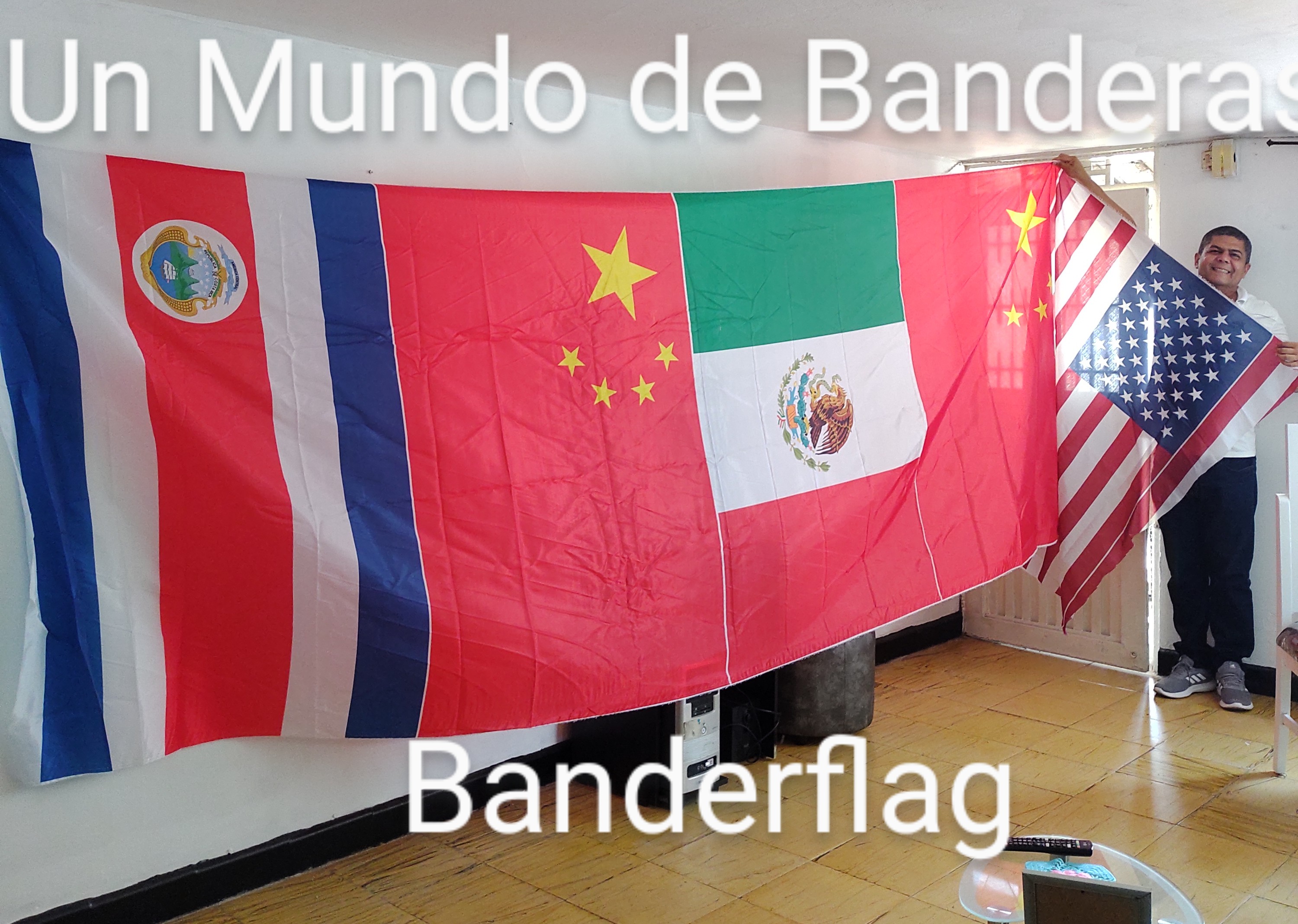 Venta de Banderas de Paises Doble faz Tamaño 90cm x 150cm Tela Po 3