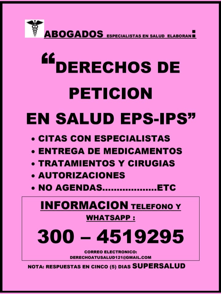 DERECHO DE PETICION EN SALUD