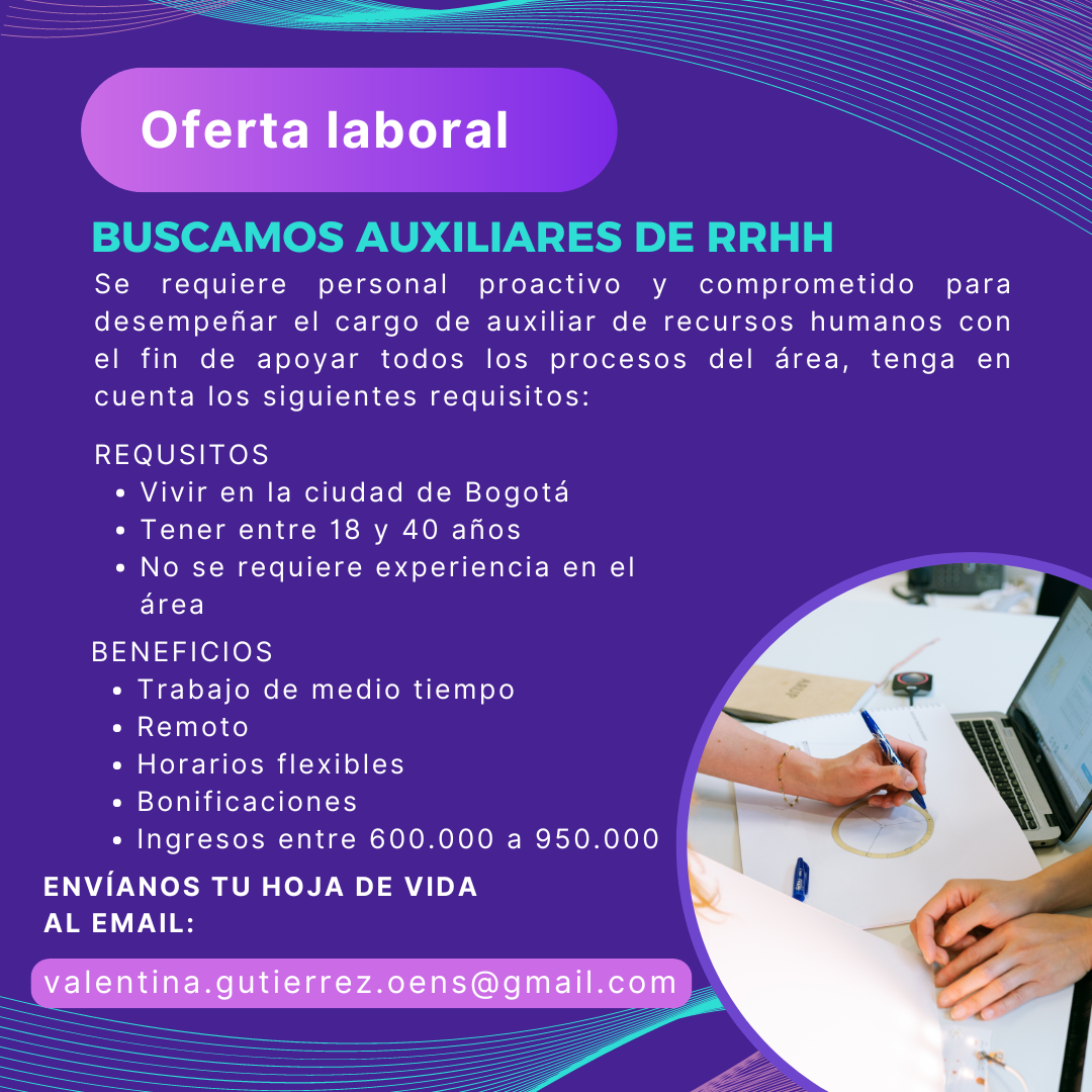 Oferta laboral de medio tiempo