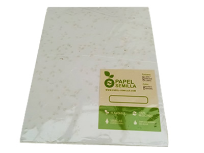 Papel Semilla Germinable Carta. Paquete 10 hojas 2